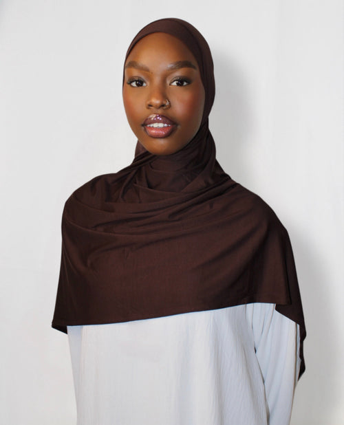 Bamboo Hijab Chocolate Brown