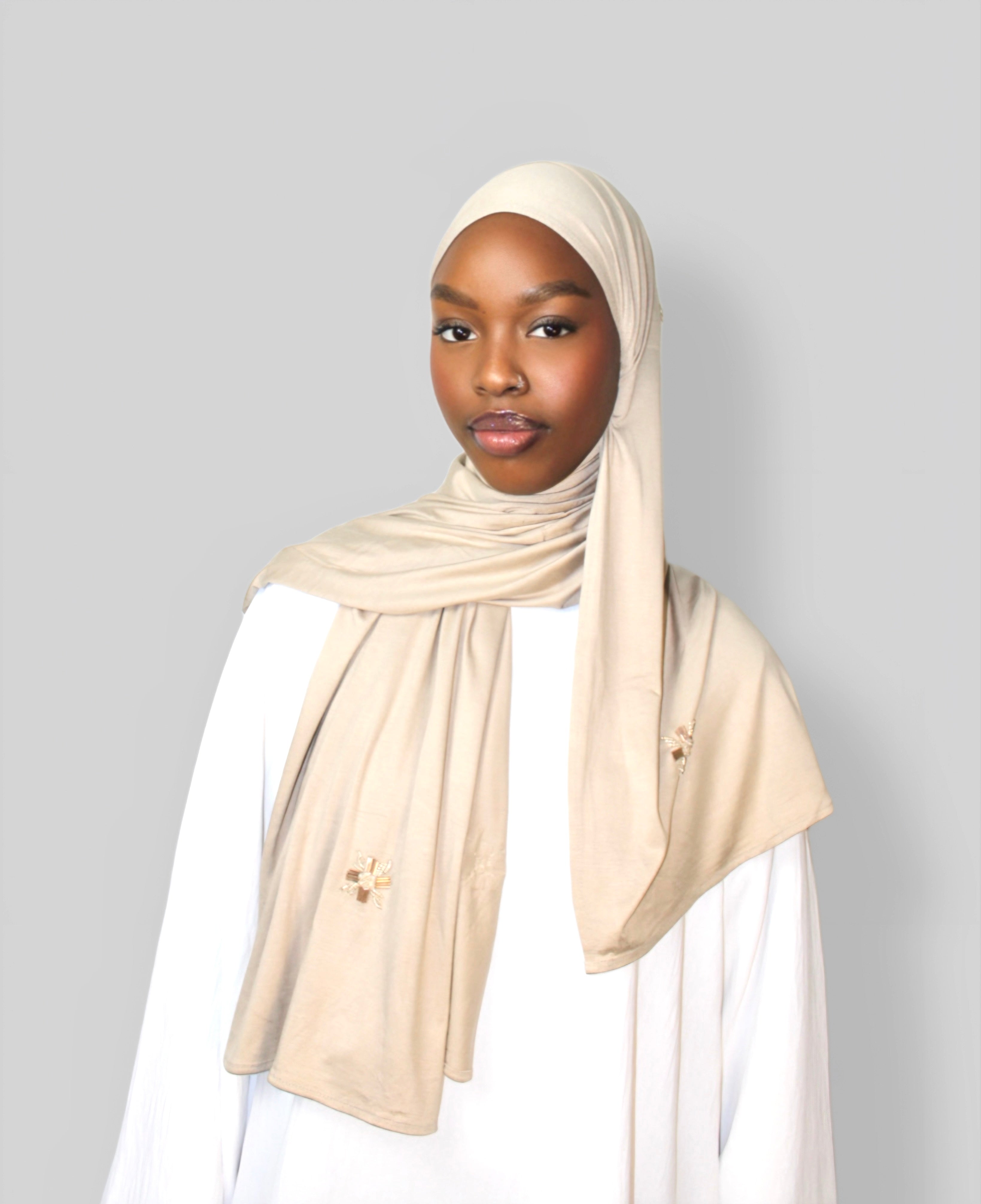 Kristal Hijab Beige
