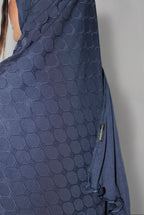 Monogram Hijab Dark Blue