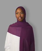 Chiffon Hijab Plum