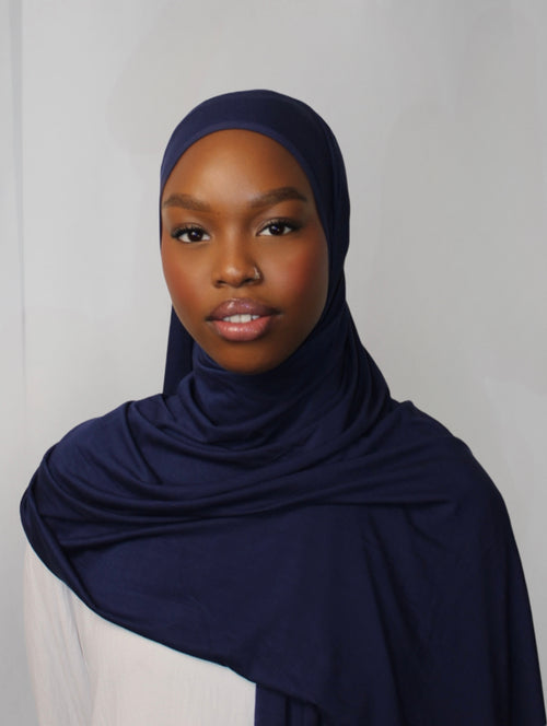Bamboo Hijab Midnight Blue
