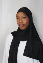 The Sparkly Hijab Black