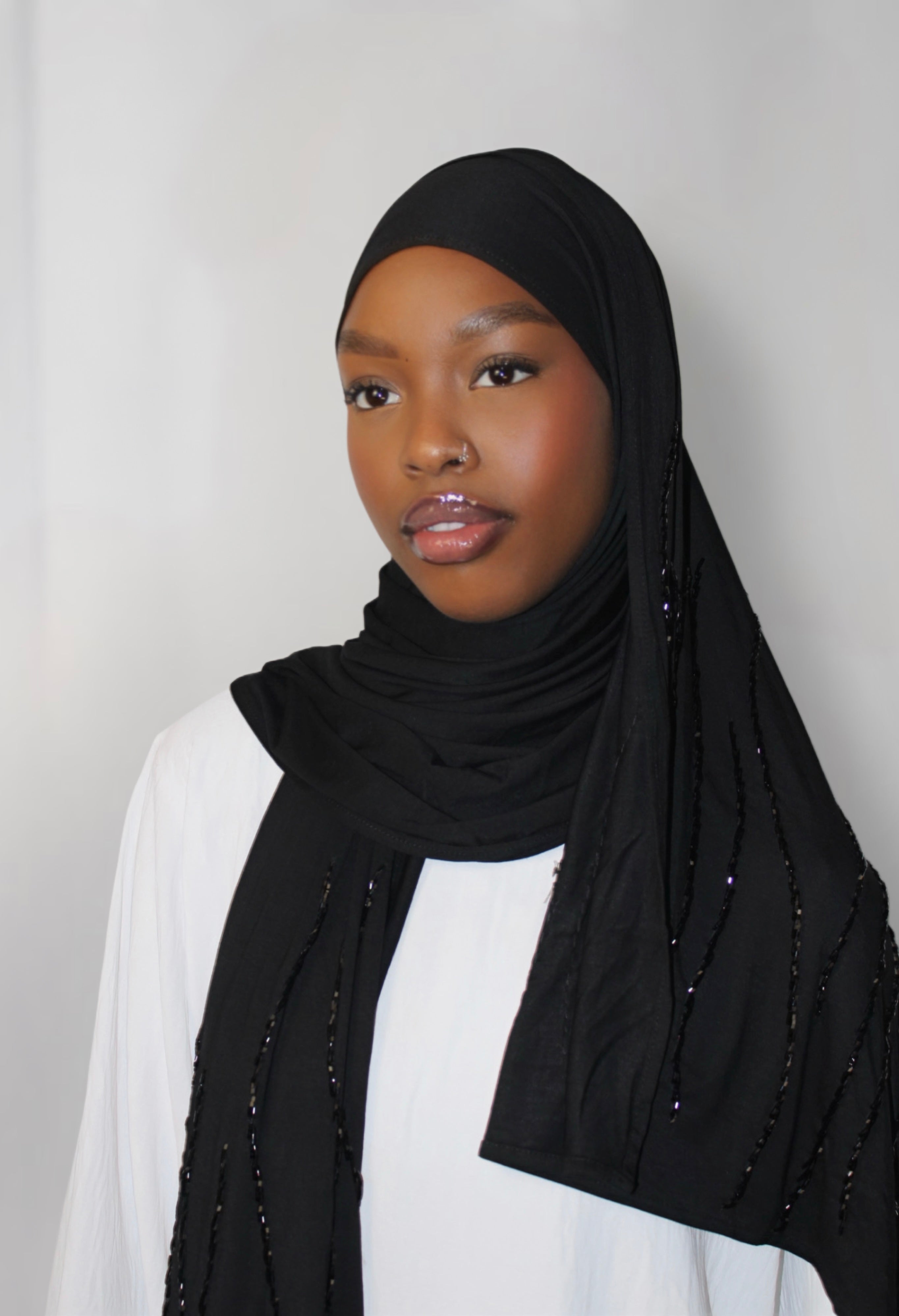 The Sparkly Hijab Black