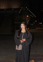 Cord Abaya Black