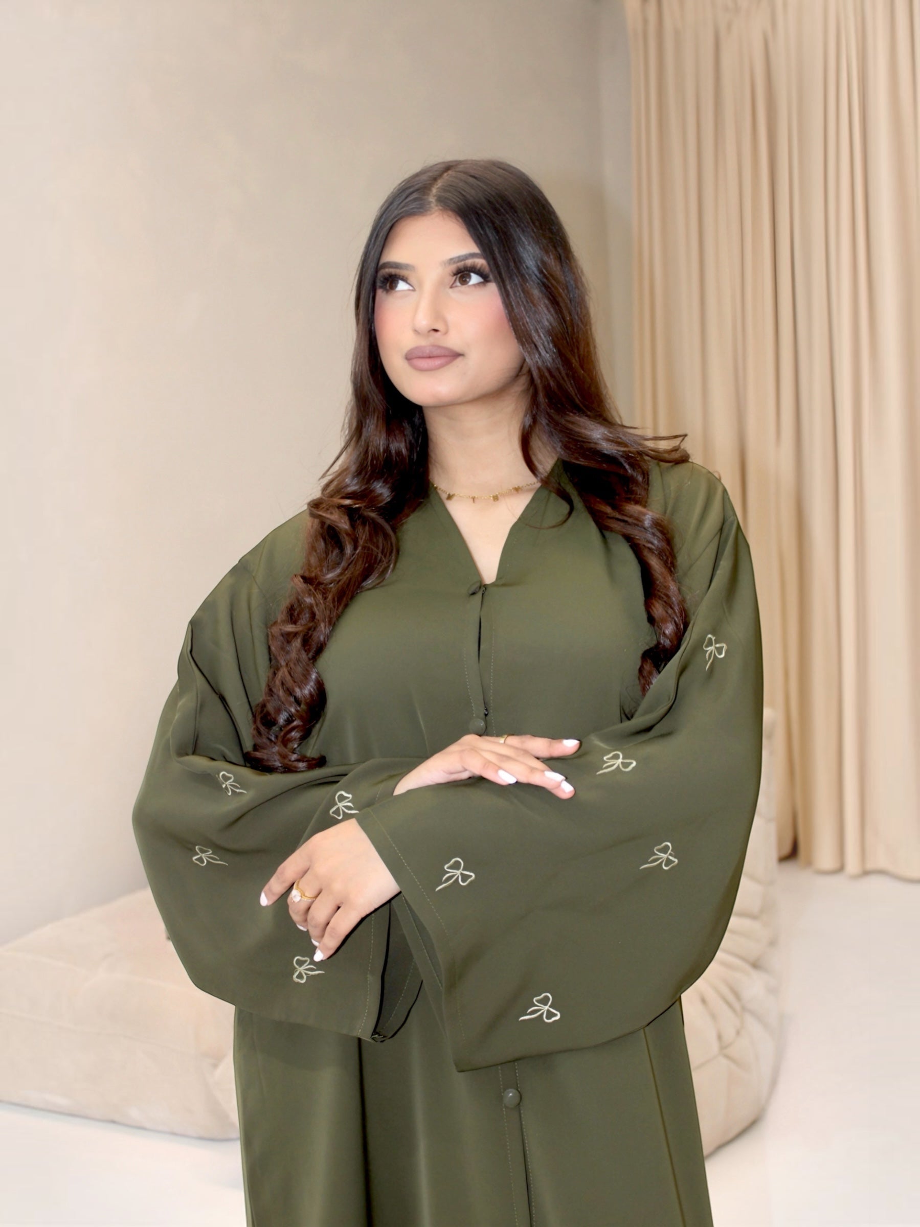 The Safia Abaya Army Green