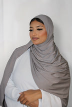 Bamboo Hijab Rain Grey