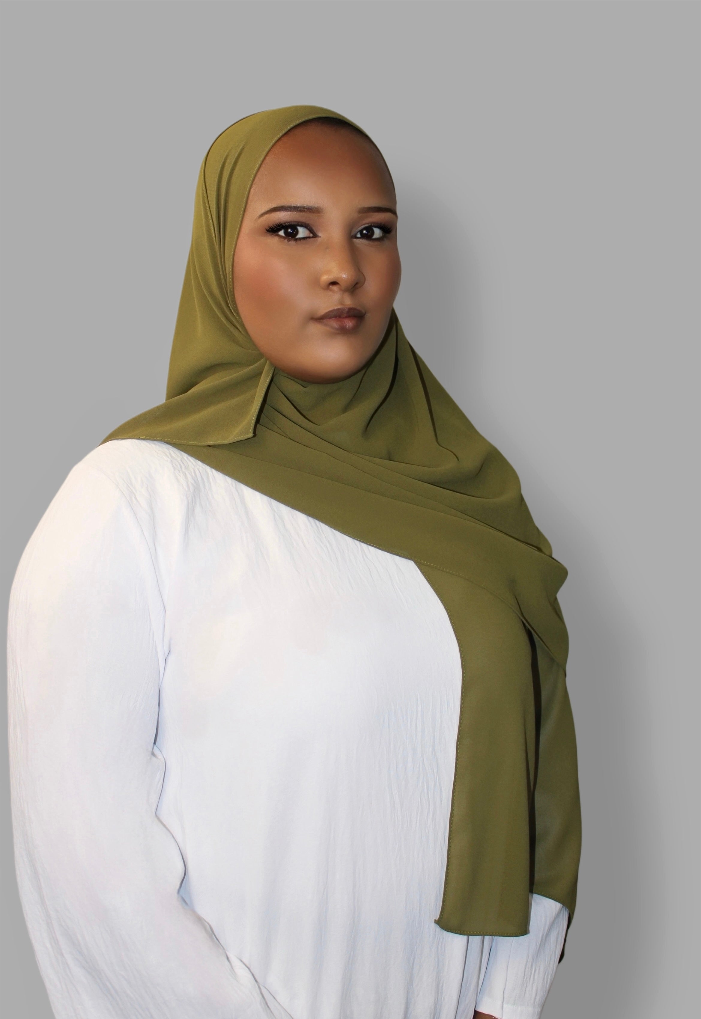 Chiffon Hijab Moss Green