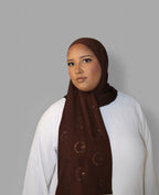 Luna hijab Chocolate Brown