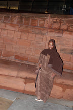 Cord Abaya Brown