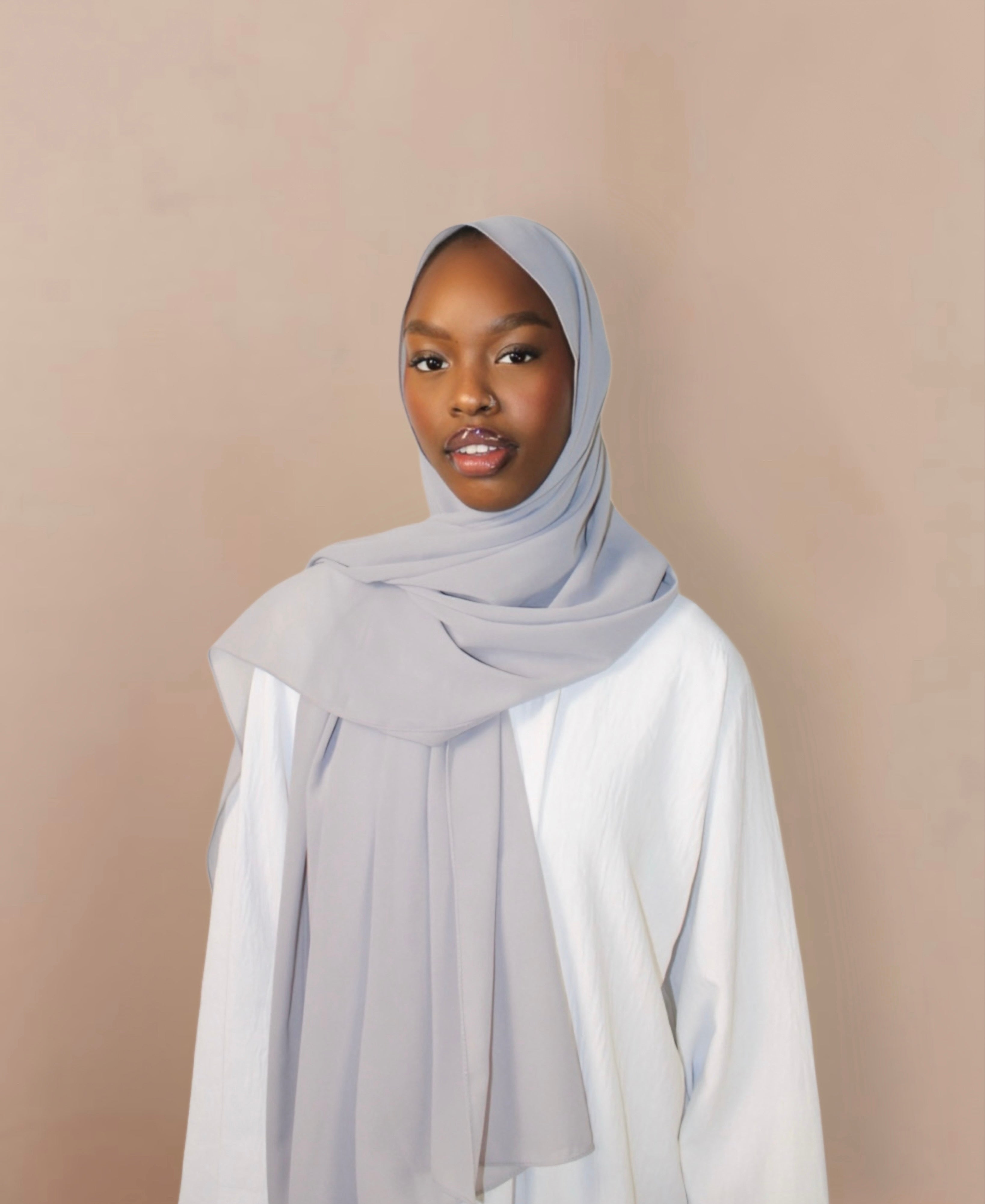 Chiffon Hijab Dove Grey