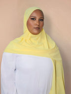 Chiffon Hijab Butter Yellow