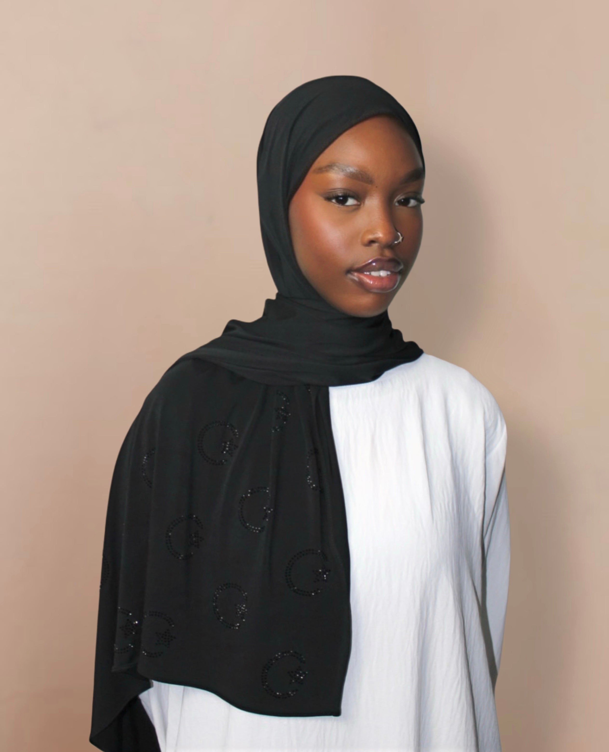 Luna hijab Black
