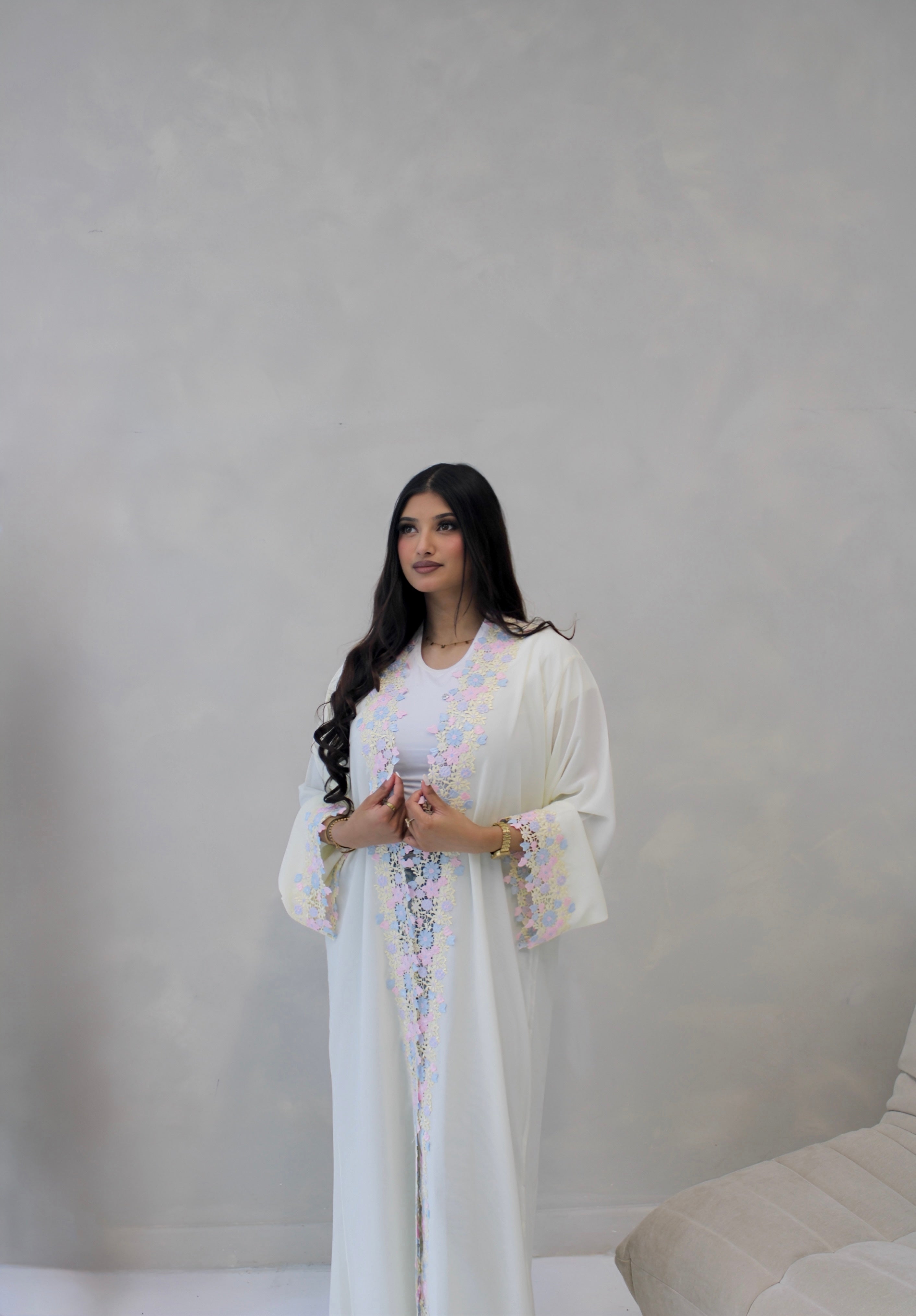 The Zahra Abaya Butter Yellow