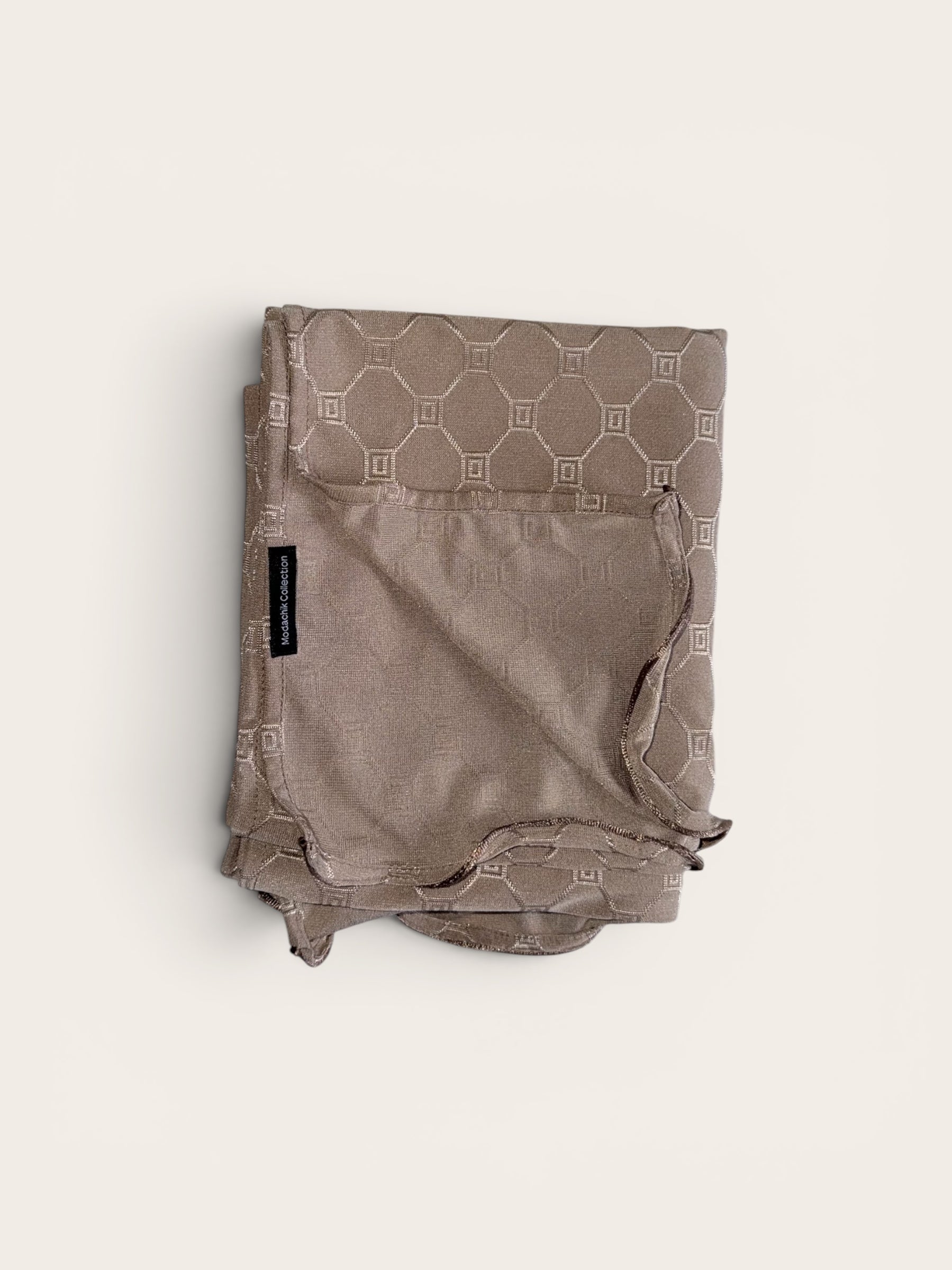 Monogram Hijab Light Brown