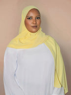 Chiffon Hijab Butter Yellow