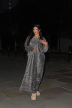 Cord Abaya Grey