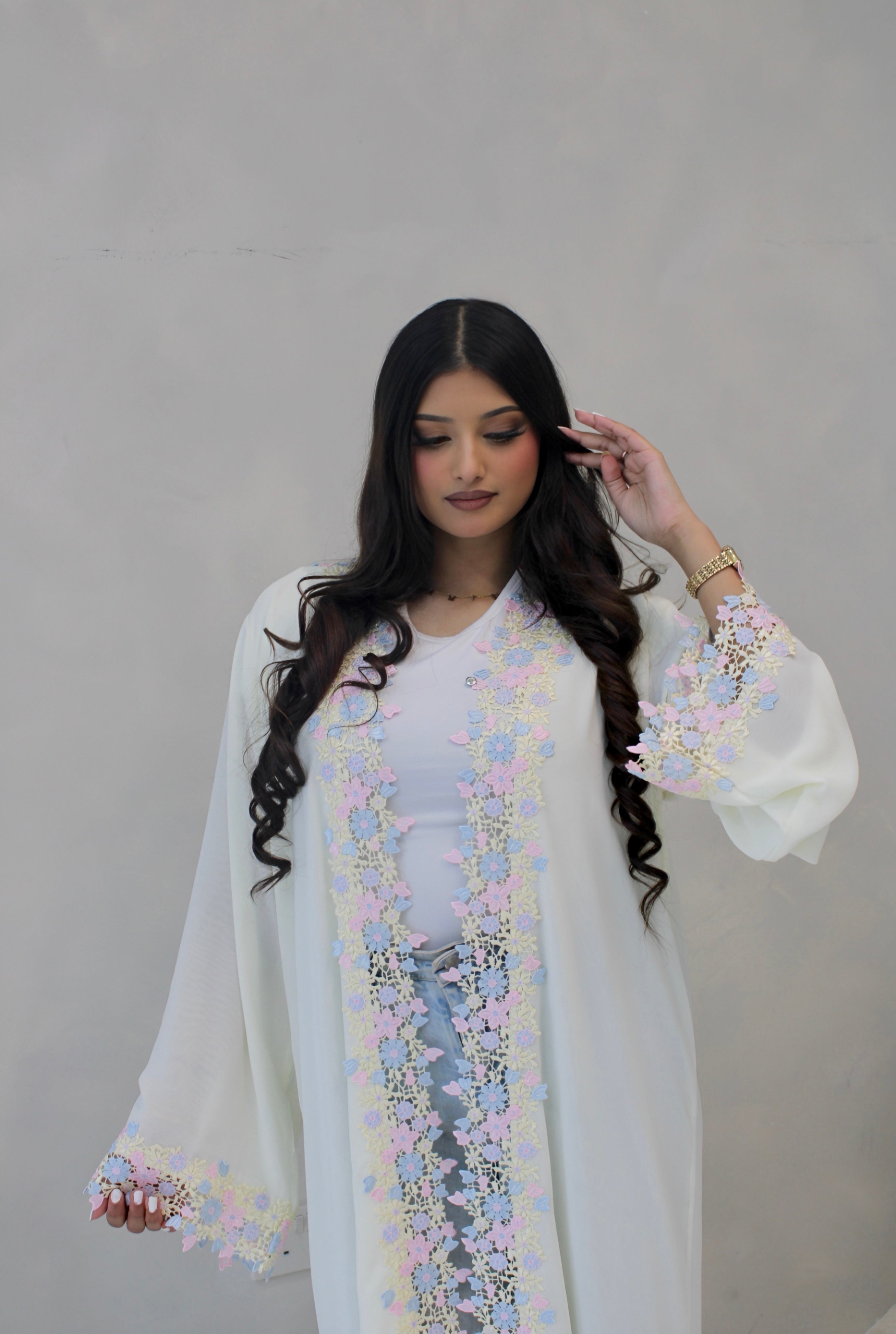 The Zahra Abaya Butter Yellow