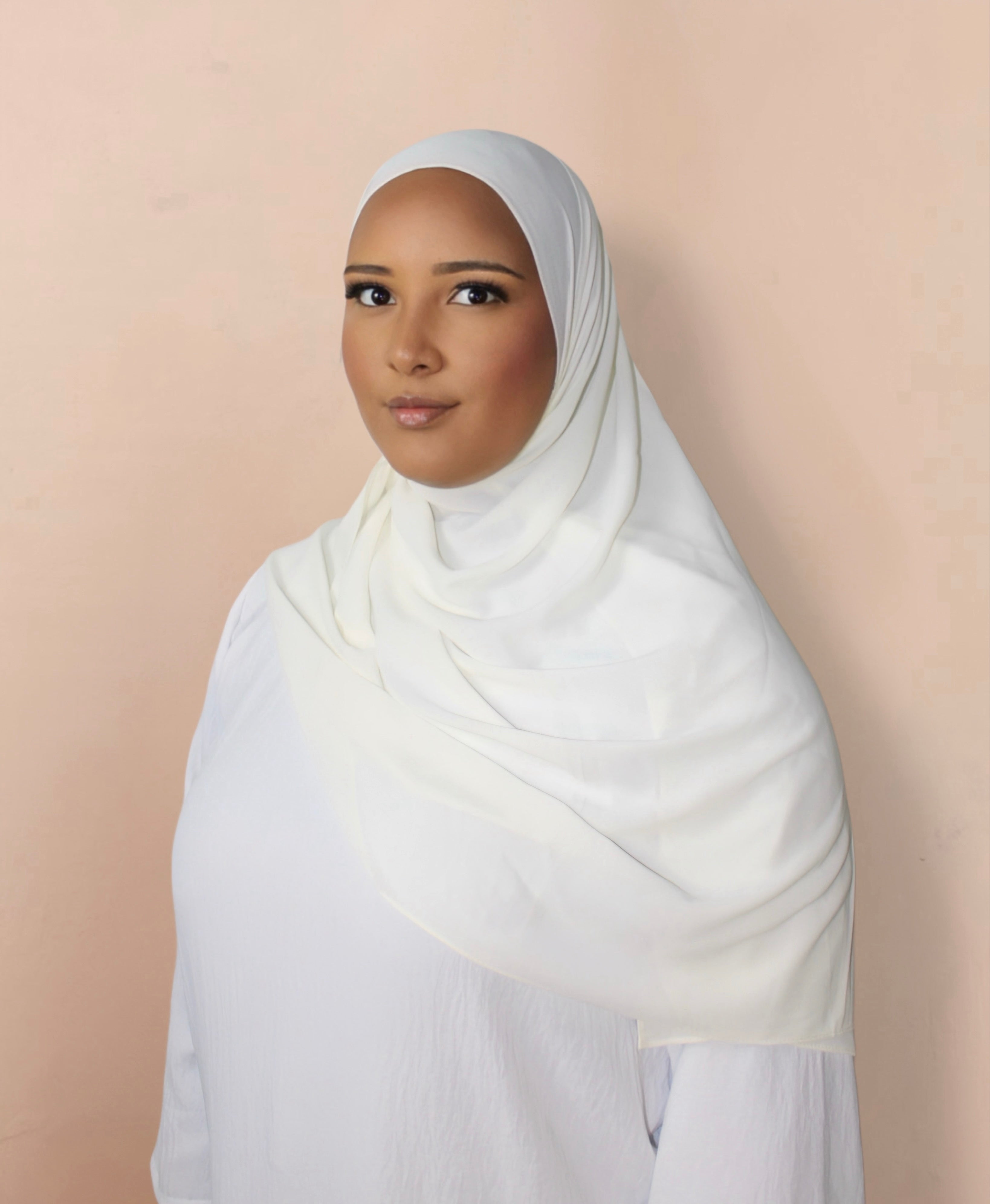Diamond Chiffon Off White