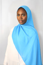 Chiffon Hijab Azure Blue