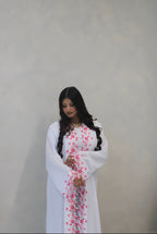 The Zahra Abaya White