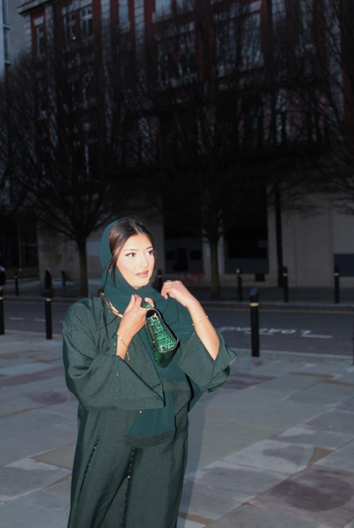 La Bella Abaya Dark Green