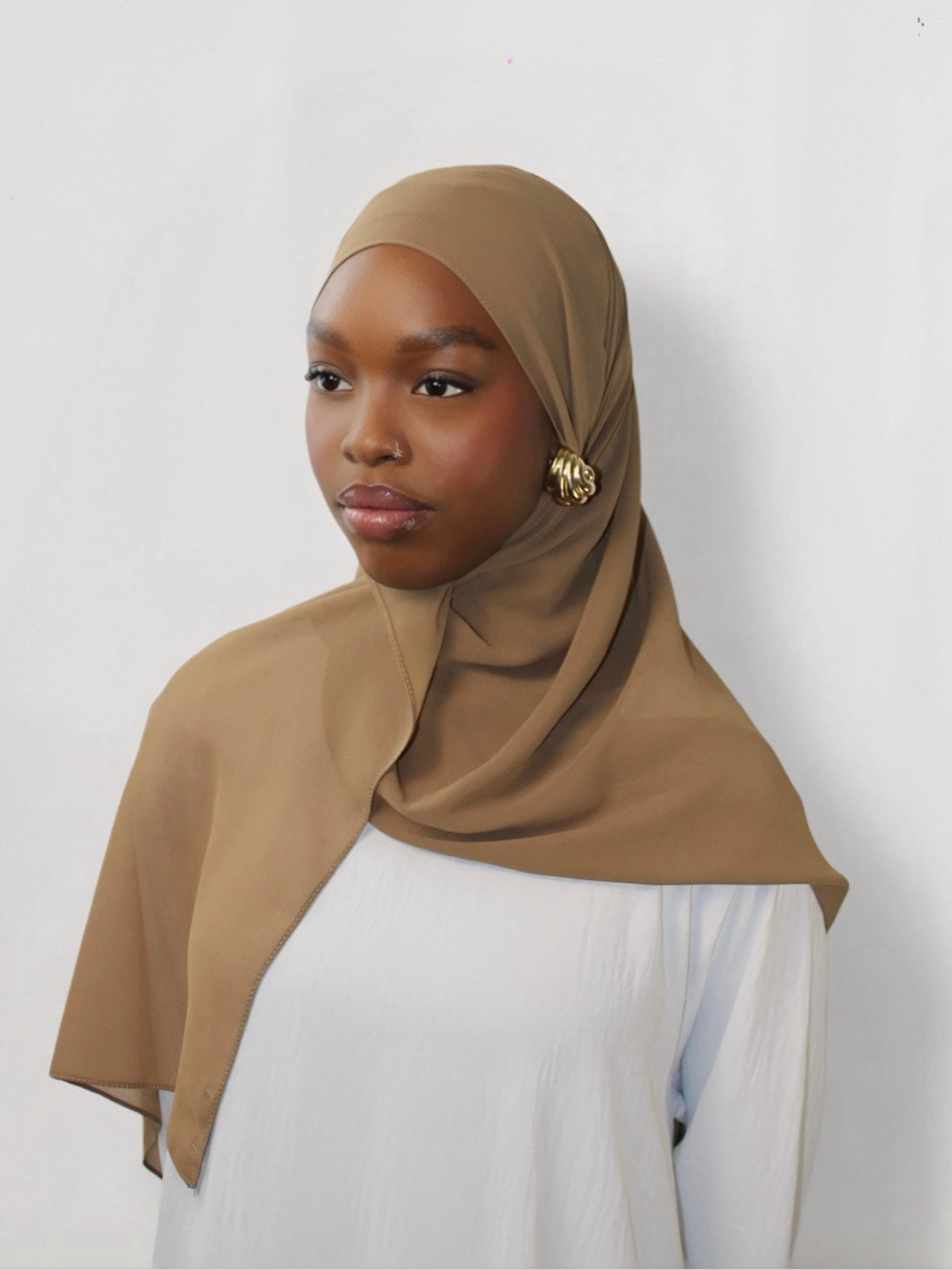 Chiffon Hijab Mocha Brown