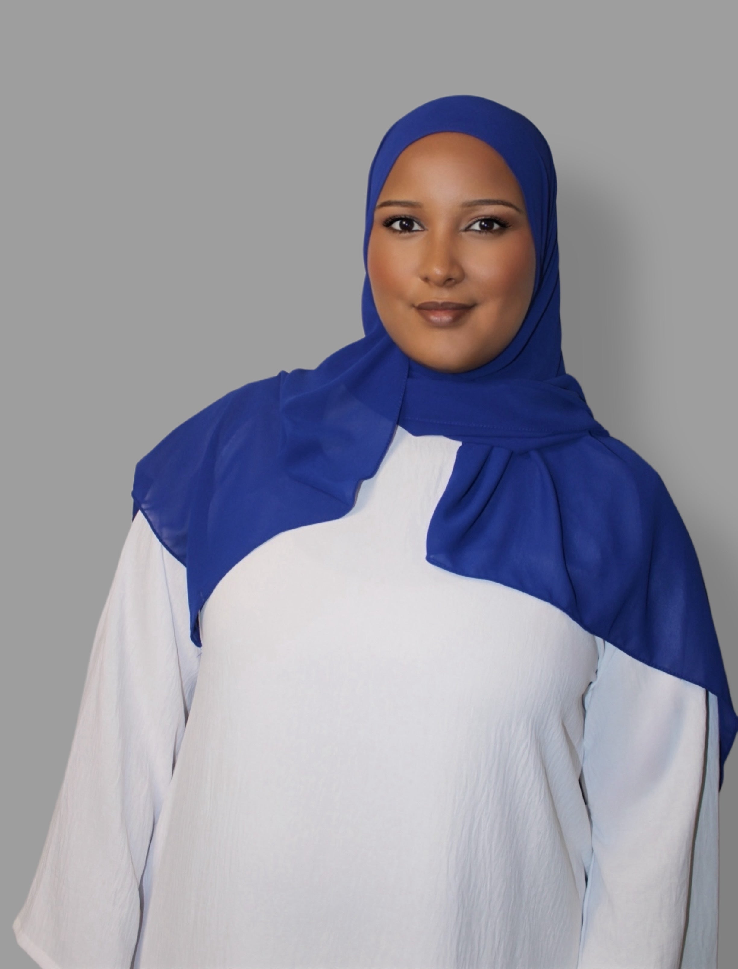 Chiffon Hijab Royal Blue