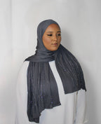 The Sparkly Hijab Grey