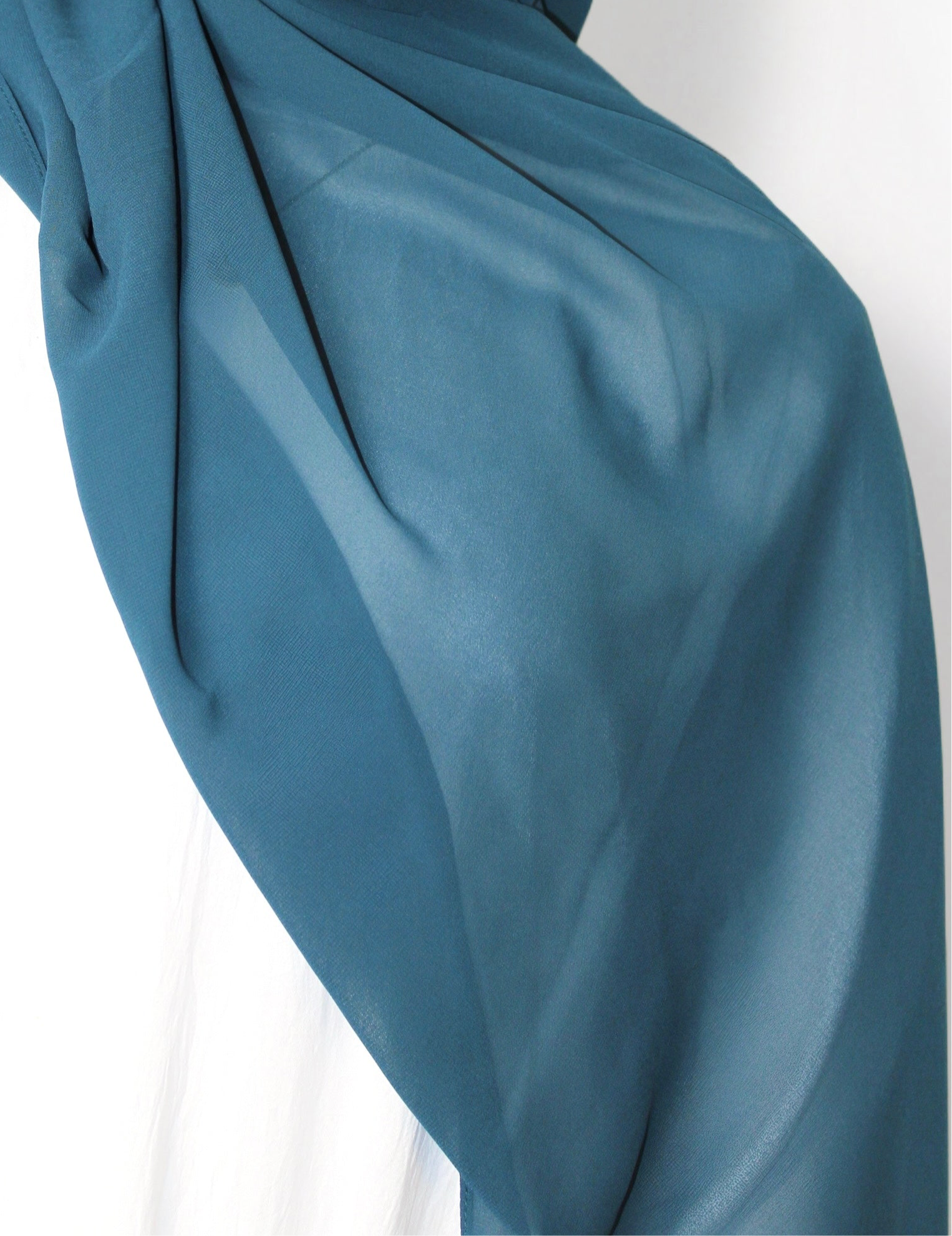 Chiffon Hijab Crystal Teal