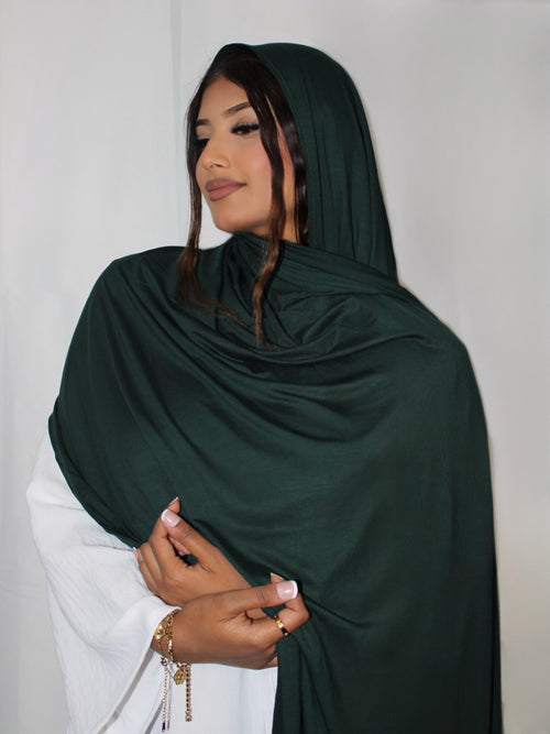 Bamboo Hijab Forest Green