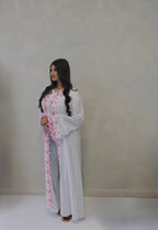 The Zahra Abaya White