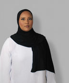 Bamboo Hijab Jet Black