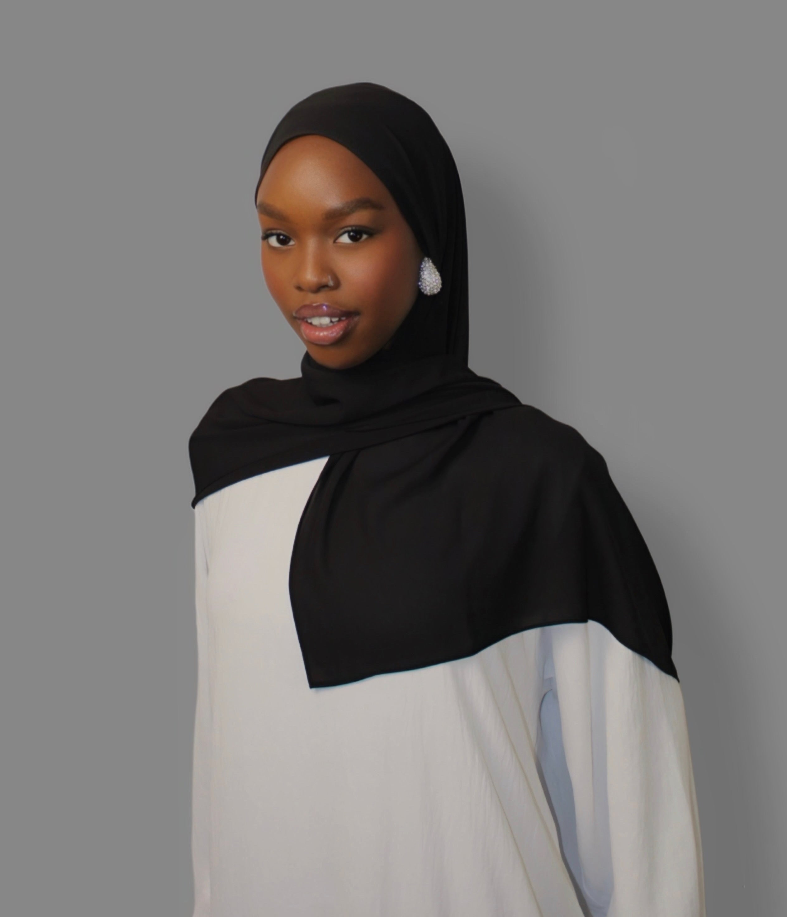Diamond Chiffon Black