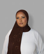Luna hijab Chocolate Brown