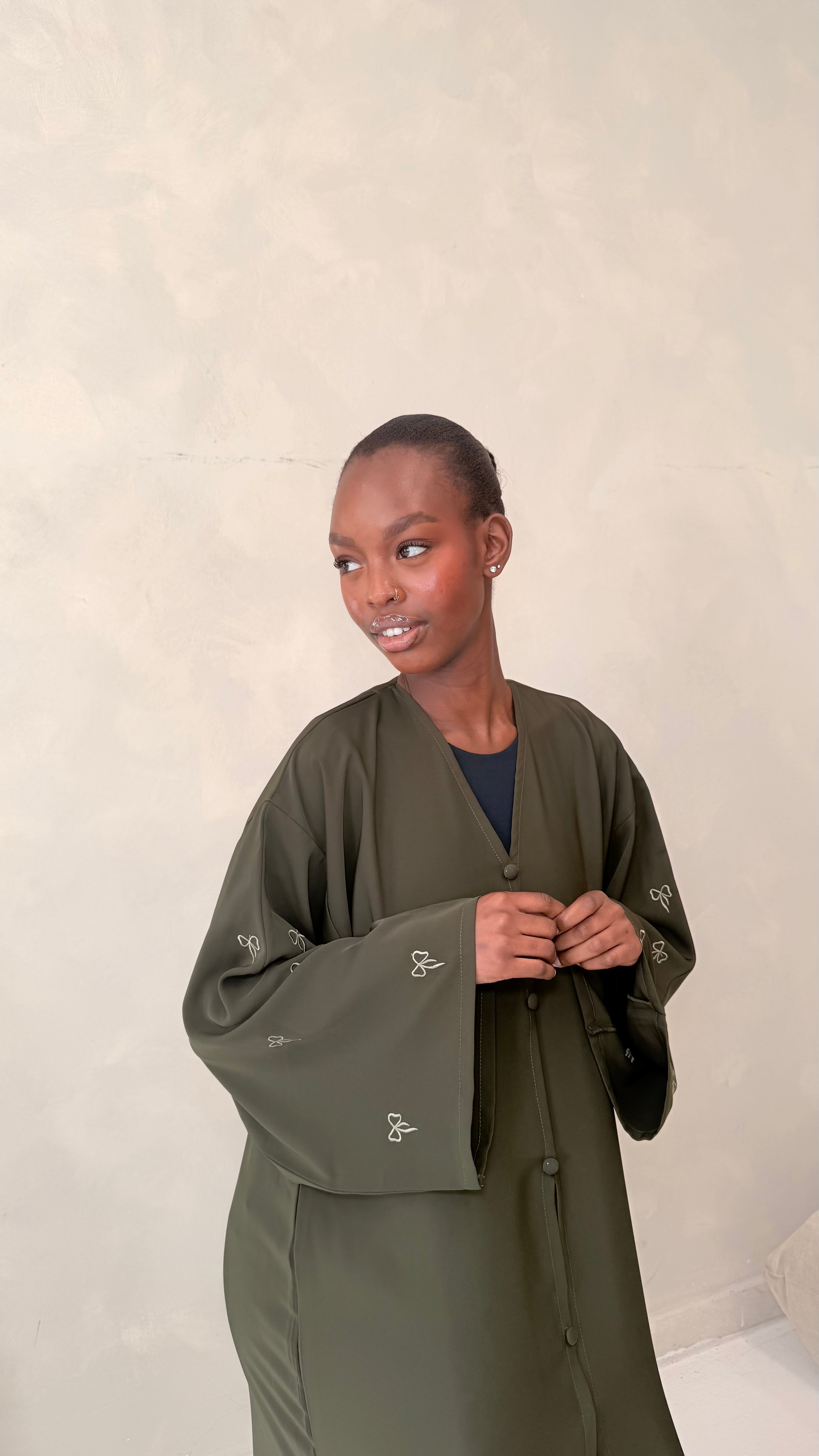 The Safia Abaya Army Green