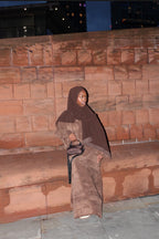 Cord Abaya Brown