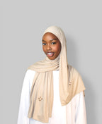 Kristal Hijab Beige