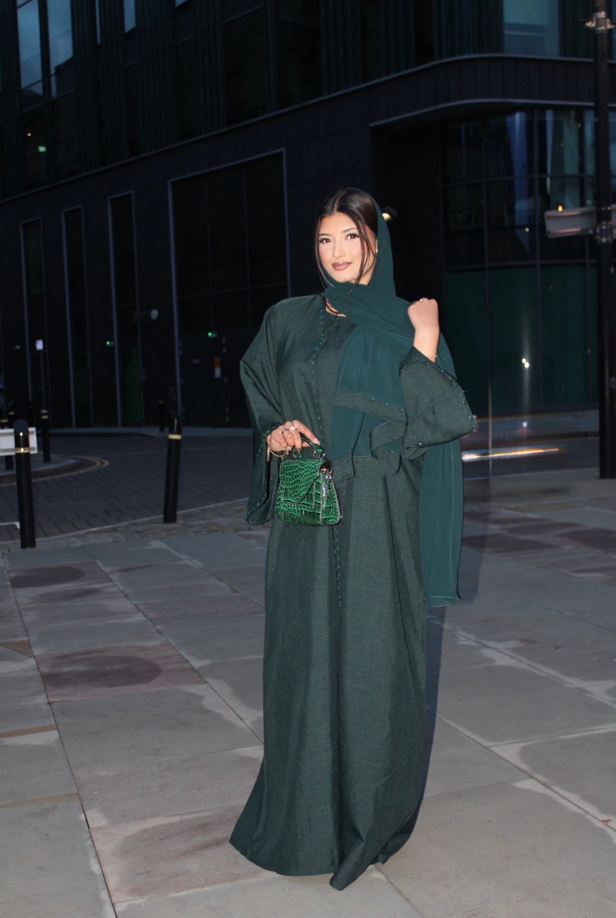 La Bella Abaya Dark Green
