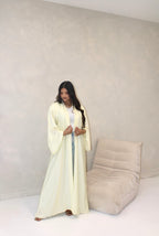 The Nura Kimono Abaya Butter Yellow