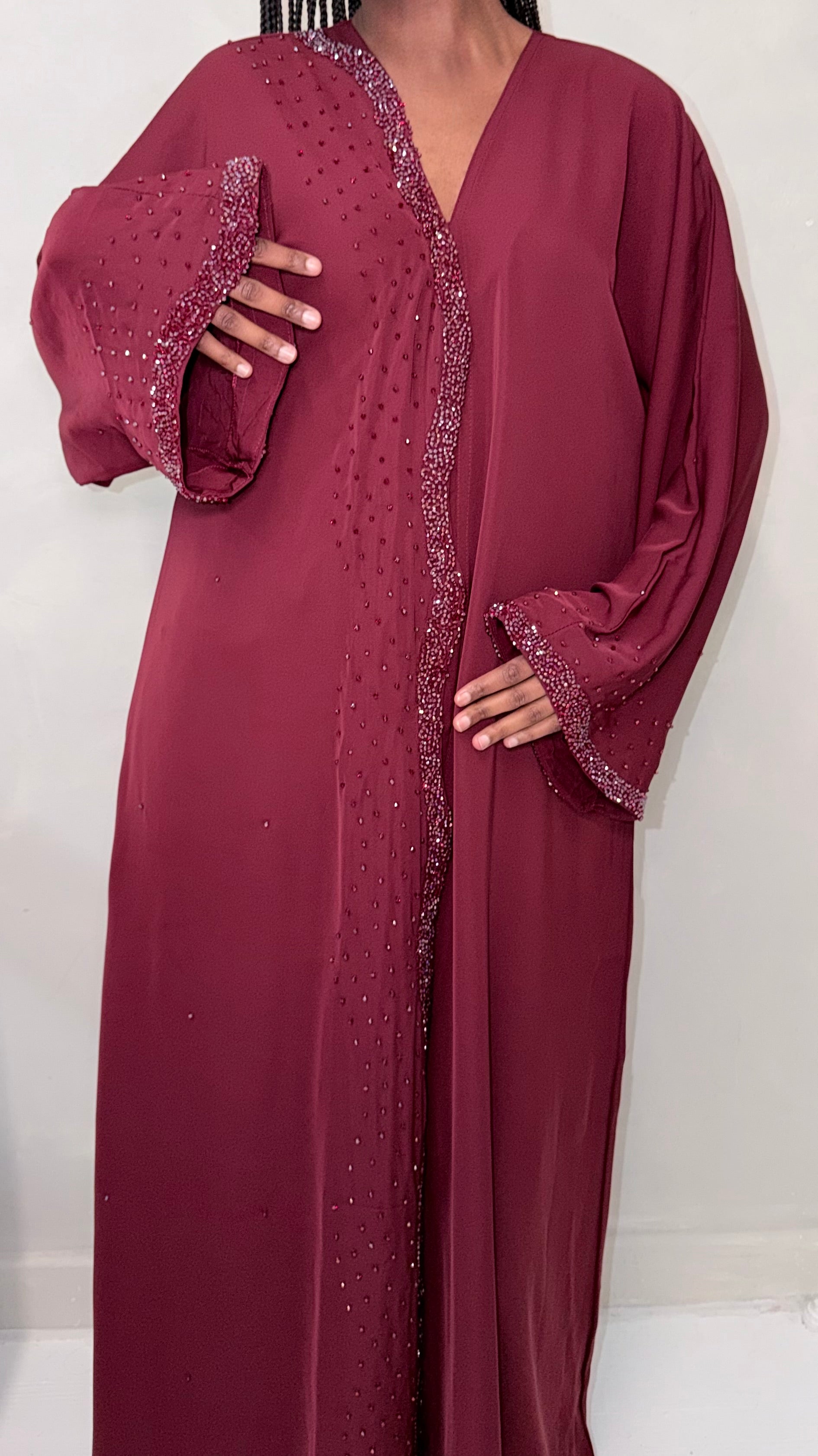 Danah Abaya Burgundy