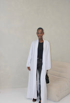 The Nura Kimono Abaya White