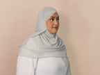 Chiffon Hijab Pastel Grey