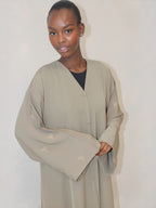The Safia Abaya Dark Biege