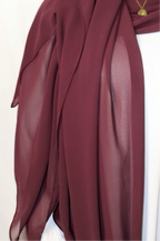 Chiffon Hijab Wine