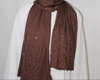 The Sparkly Hijab Brown