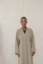The Safia Abaya Dark Biege