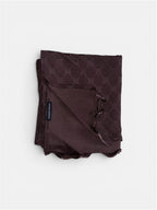 Monogram Hijab Chocolate Brown