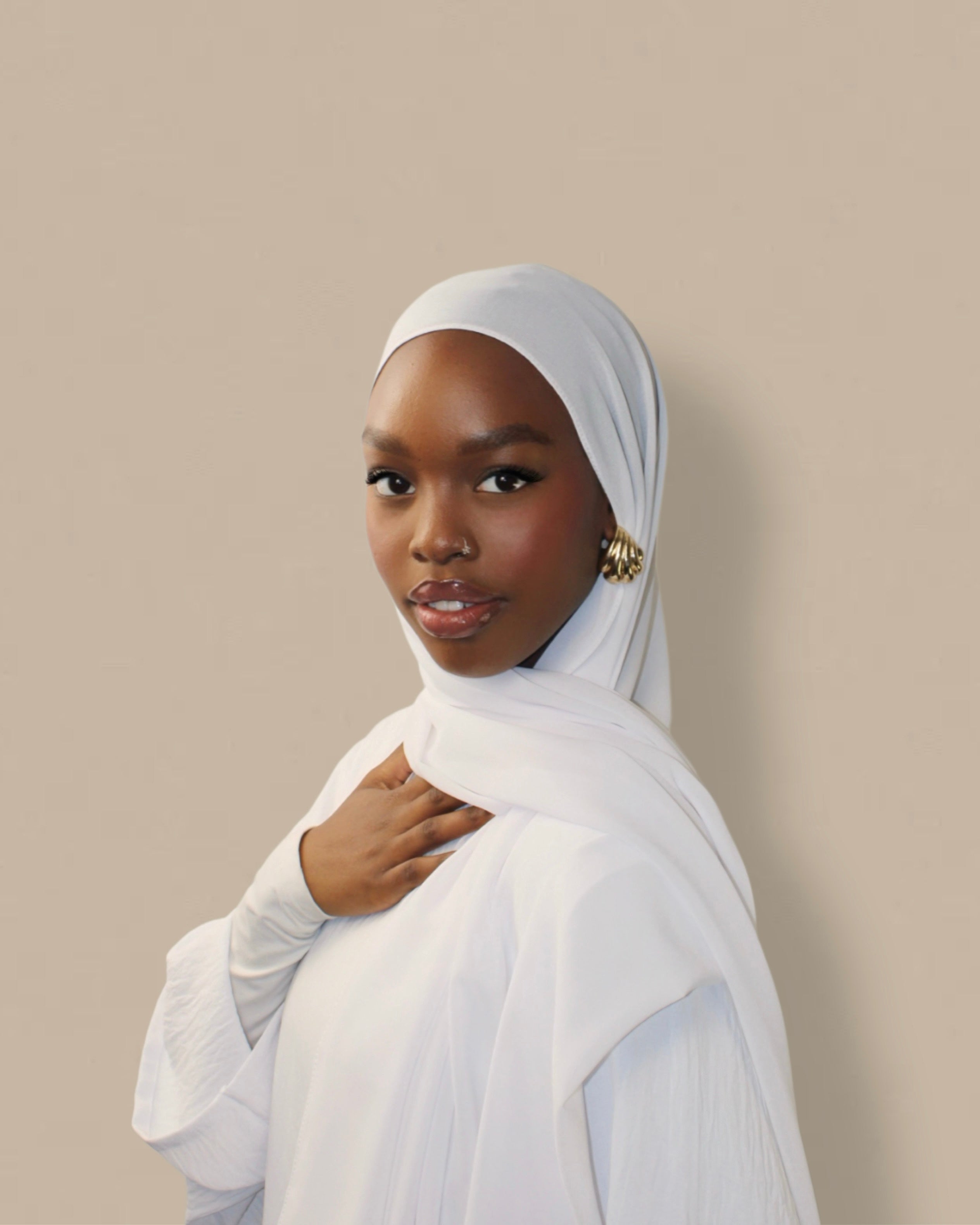 Chiffon Hijab White