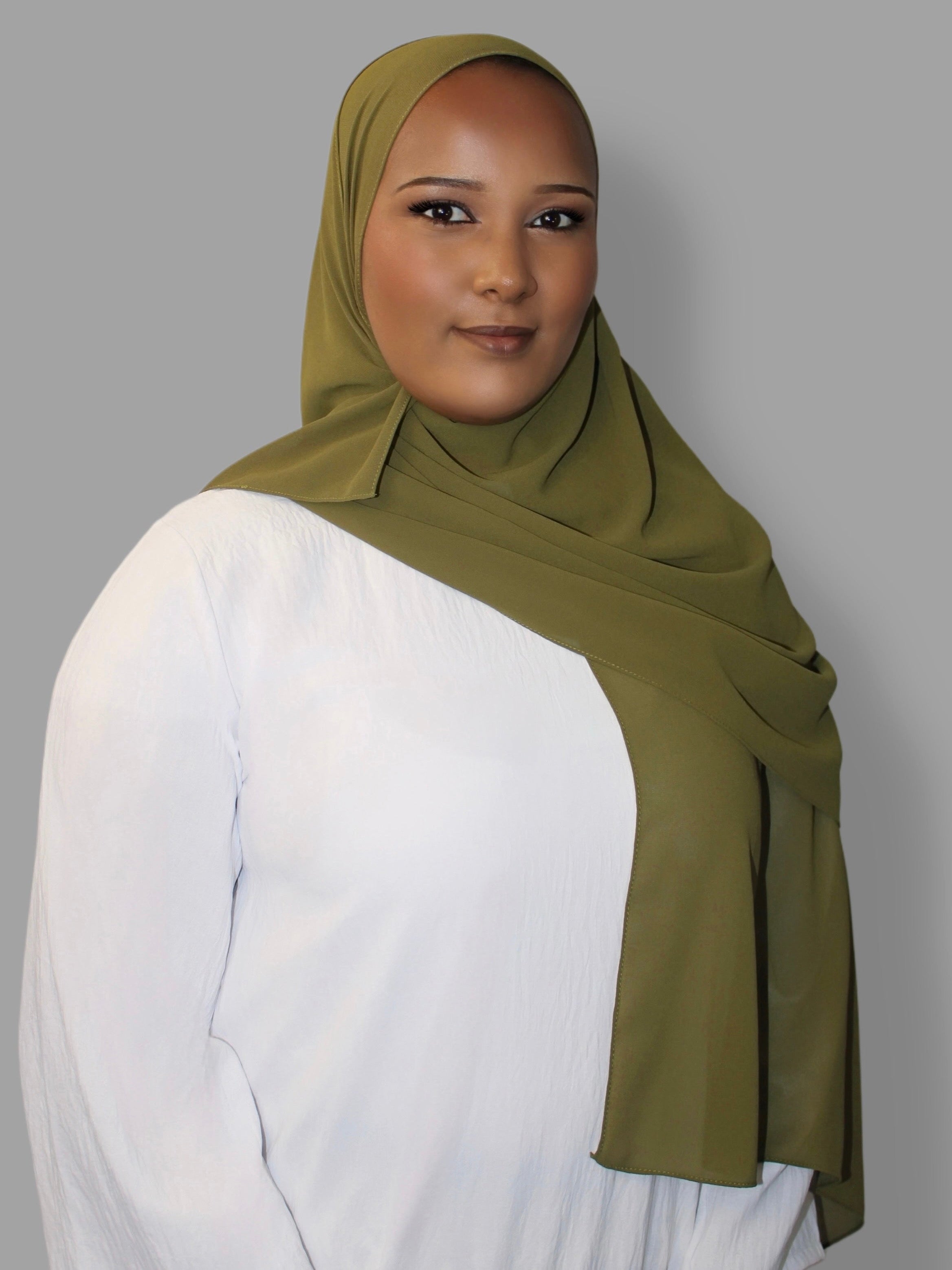 Chiffon Hijab Moss Green
