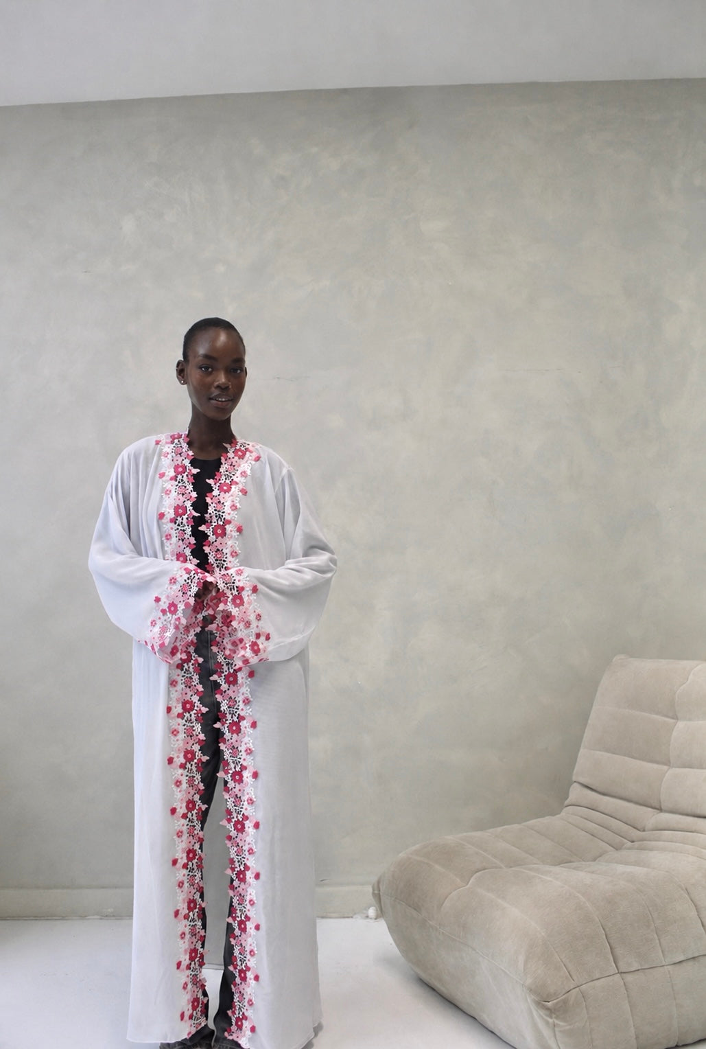 The Zahra Abaya Butter Yellow